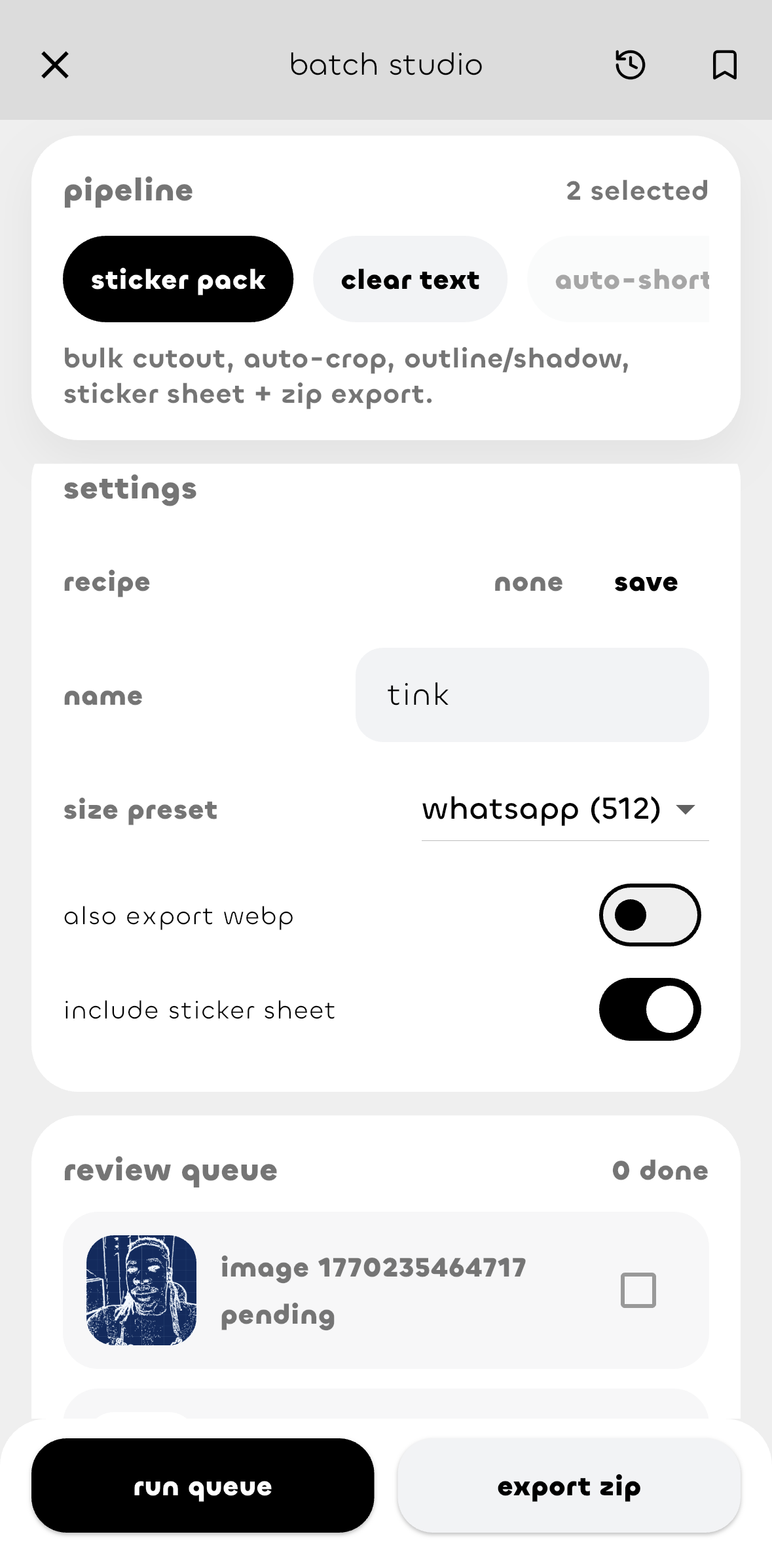 batch studio preview