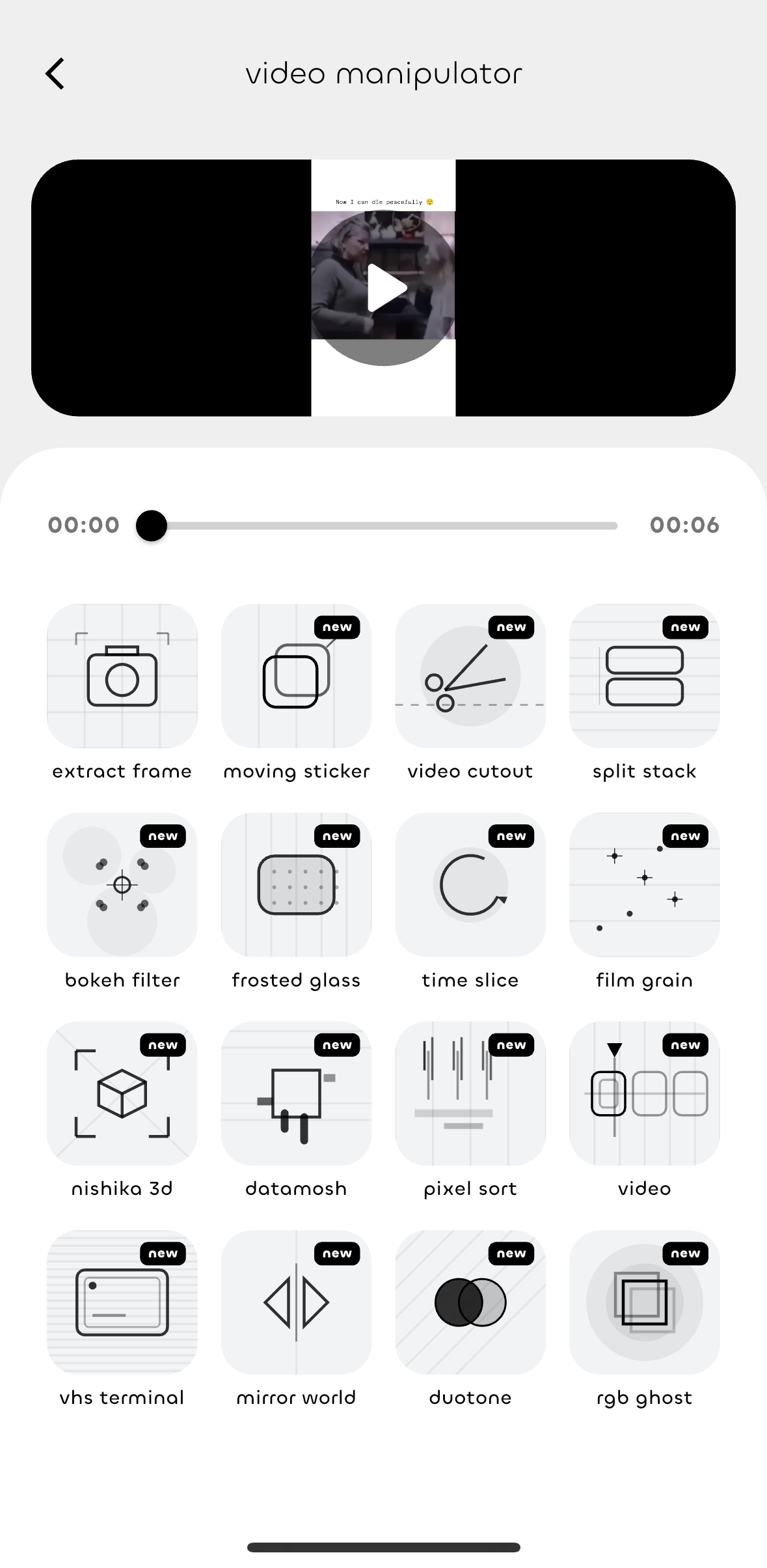 video manipulator preview